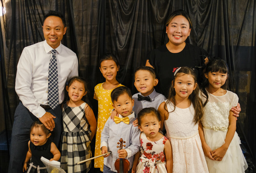 Students performing at a Yoonjoo Music recital in Cherry Hill, NJ