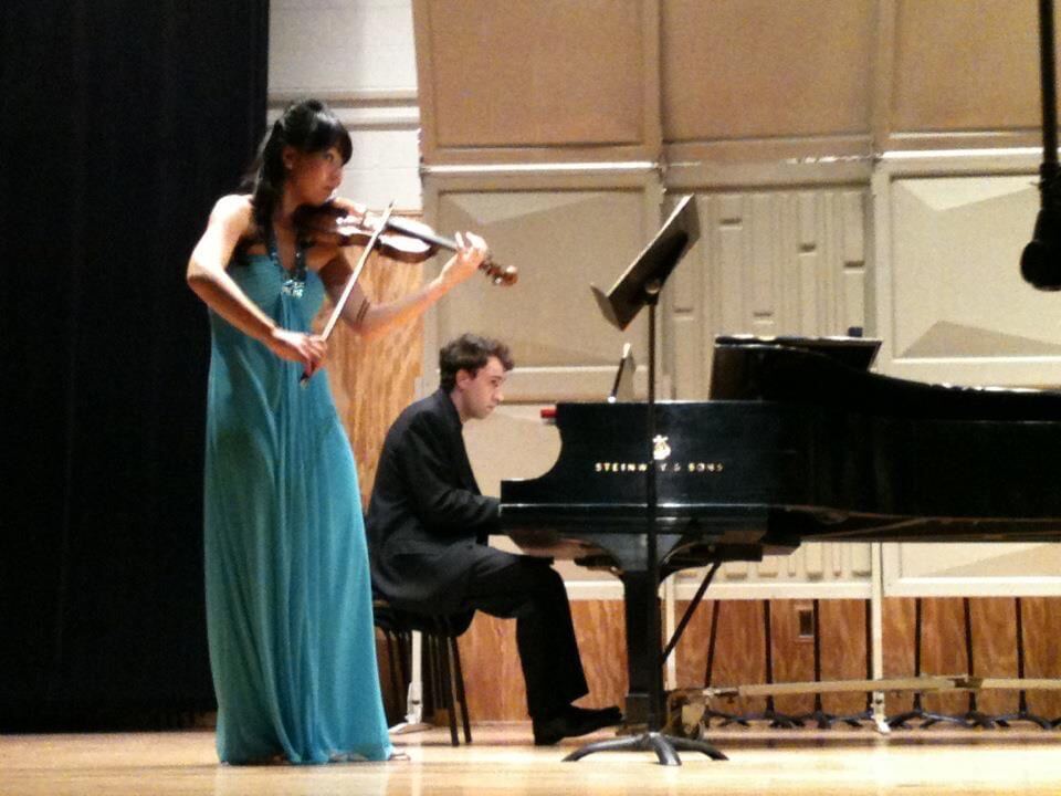 Students performing at a Yoonjoo Music recital in Cherry Hill, NJ
